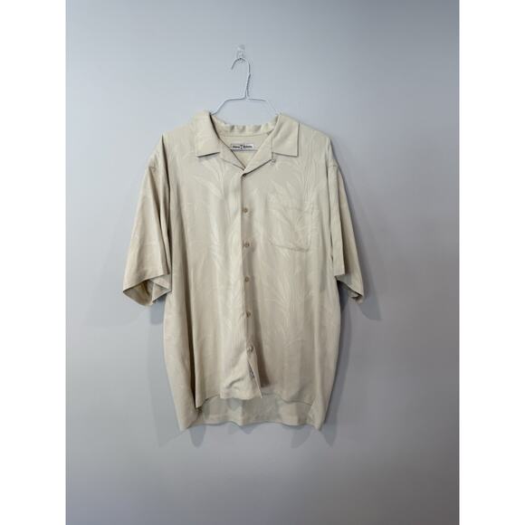 Tommy Bahama Silk Button-Up Shirt Rock Star Island Style Short Sleeve XL 2255 - Picture 2 of 8